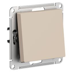 Выключатель 1-клавишный Systeme Electric Atlas Design 1712754 песочный, изображение