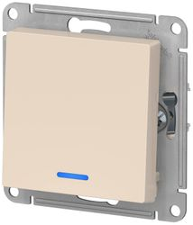 Выключатель 1-клавишный Schneider Electric Atlas Design ATN000213 бежевый, фотография