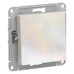 Выключатель 1-клавишный Systeme Electric Atlas Design 1240271 жемчужный, изображение