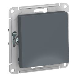 Выключатель 1-клавишный Systeme Electric Atlas Design 1240400 грифель, изображение