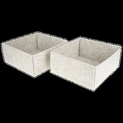 Органайзер войлочный Larvij 27x25x12, серый, крупный план