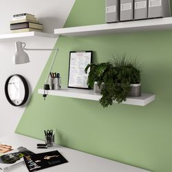Полка настенная ШВЕДСКИЙ СТАНДАРТ Фора 1.9 90х25х3.7 см, белый, крупный план