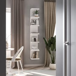 Полка настенная Шведский Стандарт Фора 190Е 30х189х27 см, белый, вид