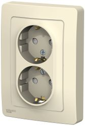 Розетка электрическая Schneider Electric BLANCA BLNRS001122 молочный, крупный план