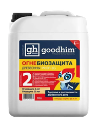 Огнебиозащита 2 группы GOODHIM PROF 2G, 10 л 11 кг, детальное фото