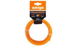 Леска для триммера AMIGO звезда 2,4мм 15м, изображение