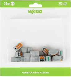 Самозажимные клеммы Wago 07-5152-20 2 провода 20 шт, картинка