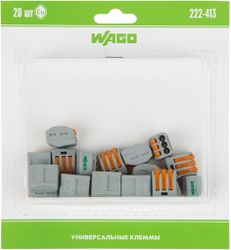 Самозажимные клеммы Wago 07-5153-20 3 провода 20 шт, фотография