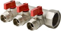 Коллектор латунь никелированная VALTEC O58104055 1"-1/2", фото