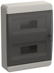Корпус пластиковый IEK TEKFOR ЩРН-П-24 IP41 черный прозр.дверь, детальное фото
