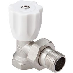 Кран для радиатора угловой 1/2", картинка