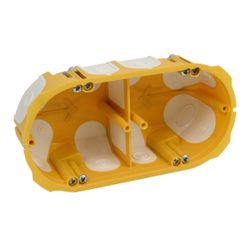 Коробка установочная KOPOS 2х-местная для полых и деревянных стен 68х50 мм, вид