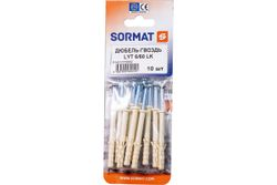 Дюбель-гвоздь SORMAT LYT 6/60 LK SP нейлон 10 шт, изображение