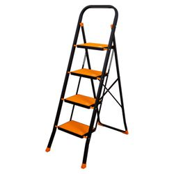 Стремянка Tiger 4 ступени стальная 46.5x85.9x122 см, изображение