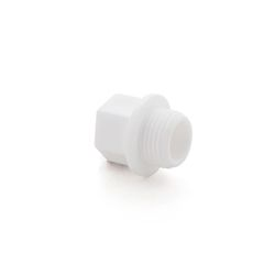 Заглушка резьбовая PPR  3/4", PN25 белый, RTP, фотография