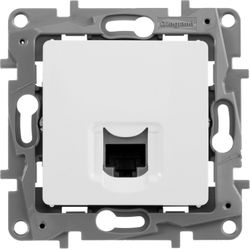 Розетка RJ-45 1 пост Legrand Etika белый, детальное фото