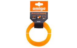 Леска для триммера AMIGO квадрат 1,6мм 15м, крупный план