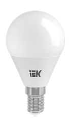 Лампа IEK LED 9вт e14 4к шар нейтр свет, детальное фото
