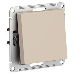 Переключатель 1-клавишный Systeme Electric Atlas Design 1712778 песочный, изображение
