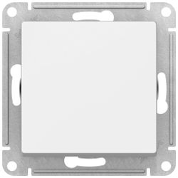 Переключатель 2-клавишный Schneider Electric Atlas Design ATN000171 белый, фотография