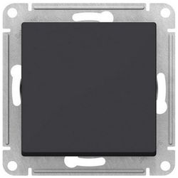 Переключатель 1-клавишный Schneider Electric Atlas Design ATN001061 карбон, детальное фото