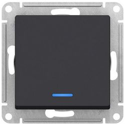 Переключатель 1-клавишный Schneider Electric Atlas Design ATN001063 карбон, картинка