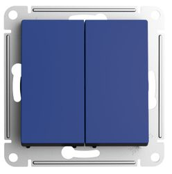 Переключатель 2-клавишный Systeme Electric Atlas Design 1775670 аквамарин, фотография