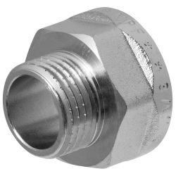 Переходник с ребордой 3/4" х 1/2" в/н MPF, крупный план