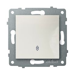 Переключатель 1-клавишный OVIVO 600-000201-209 белый, вид