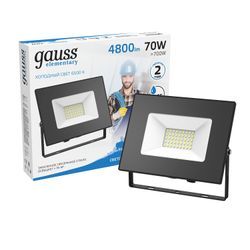 Прожектор светодиодный GAUSS Elementary G2 70W 6300lm IP65 6500К черный, фотография
