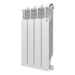 Радиатор секционный биметаллический Royal Thermo Revolution Bimetall 500 2.0 боковое подключение 4 секций, фотография