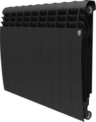 Радиатор биметаллический Royal Thermo BiLiner 10 секций черный, детальное фото