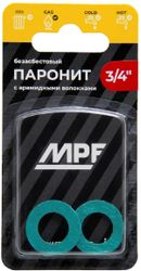 Прокладка паронитовая MasterProf  безасбестовая MPF 3/4" 2 шт, фото