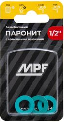 Прокладка паронитовая MasterProf безасбестовая MPF 1/2" 3 шт, детальное фото