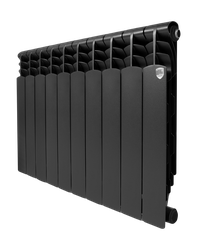 Радиатор Royal Thermo Revolution Bimetall 500 2.0/Noir Sable – 10 секц., крупный план