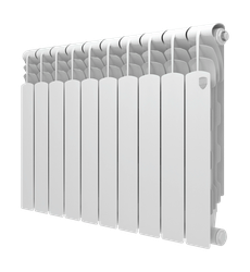 Радиатор Royal Thermo Revolution Bimetall 500 2.0/Silver Satin – 10 секц., фото
