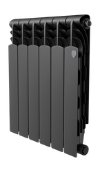 Радиатор Royal Thermo Revolution Bimetall 500 2.0/Noir Sable – 6 секц., крупный план