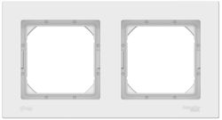 Рамка 2 поста Schneider Electric Atlas Design белый, изображение