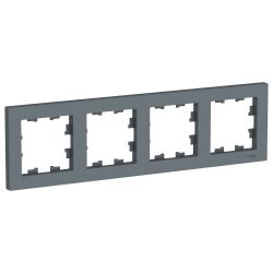 Рамка 4 поста Systeme Electric Atlas Design грифель, изображение