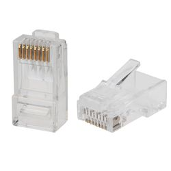 Разъем RJ-45(8P8C) REXANT под витую пару UTP CAT 6 упаковка 50 шт, фото
