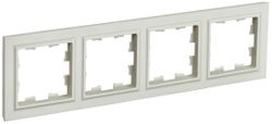Рамка 4 поста IEK BRITE бежевый, фотография