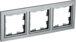 Рамка 3 поста IEK BRITE сталь, изображение