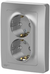 Розетка электрическая Schneider Electric BLANCA BLNRS001123 алюминий, картинка
