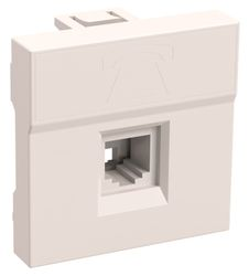 Розетка RJ-11 IEK Праймер CKK-40D-RT2-K01 белый, крупный план