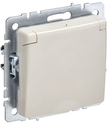Розетка электрическая IEK BRITE BR-R16-16-44-K10 бежевый, картинка