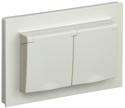 Розетка электрическая IEK BRITE BR-R26-16-44-K10-F бежевый, фото