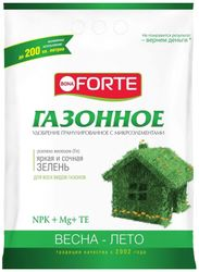 Удобрение газонное BONA FORTE с микроэлементами 4,5 кг, детальное фото