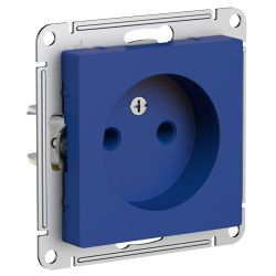 Розетка электрическая 1 пост Systeme Electric Atlas Design аквамарин 1712721, вид