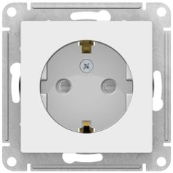 Розетка электрическая Schneider Electric Atlas Design ATN000145 белый, фото