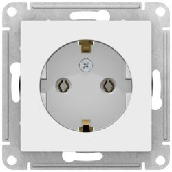 Розетка электрическая Schneider Electric Atlas Design ATN000143 белый, фото